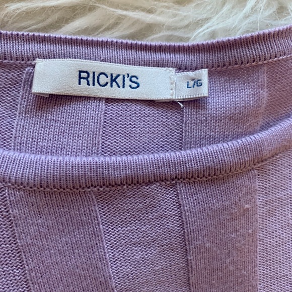 Ricki’s Lilac Mid Pointelle Pullover - Picture 6 of 8